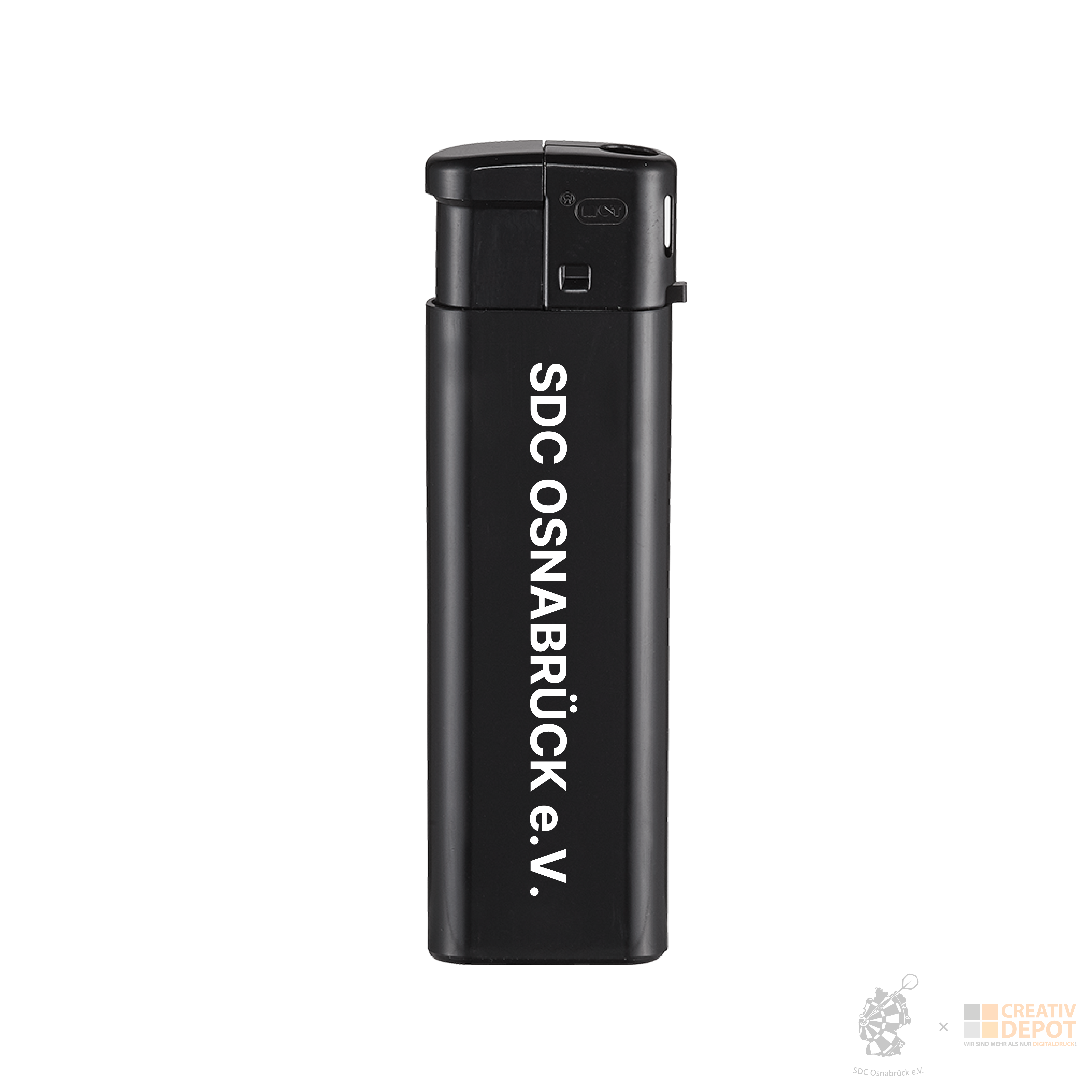 SDC Elektronik-Feuerzeug - Schwarz