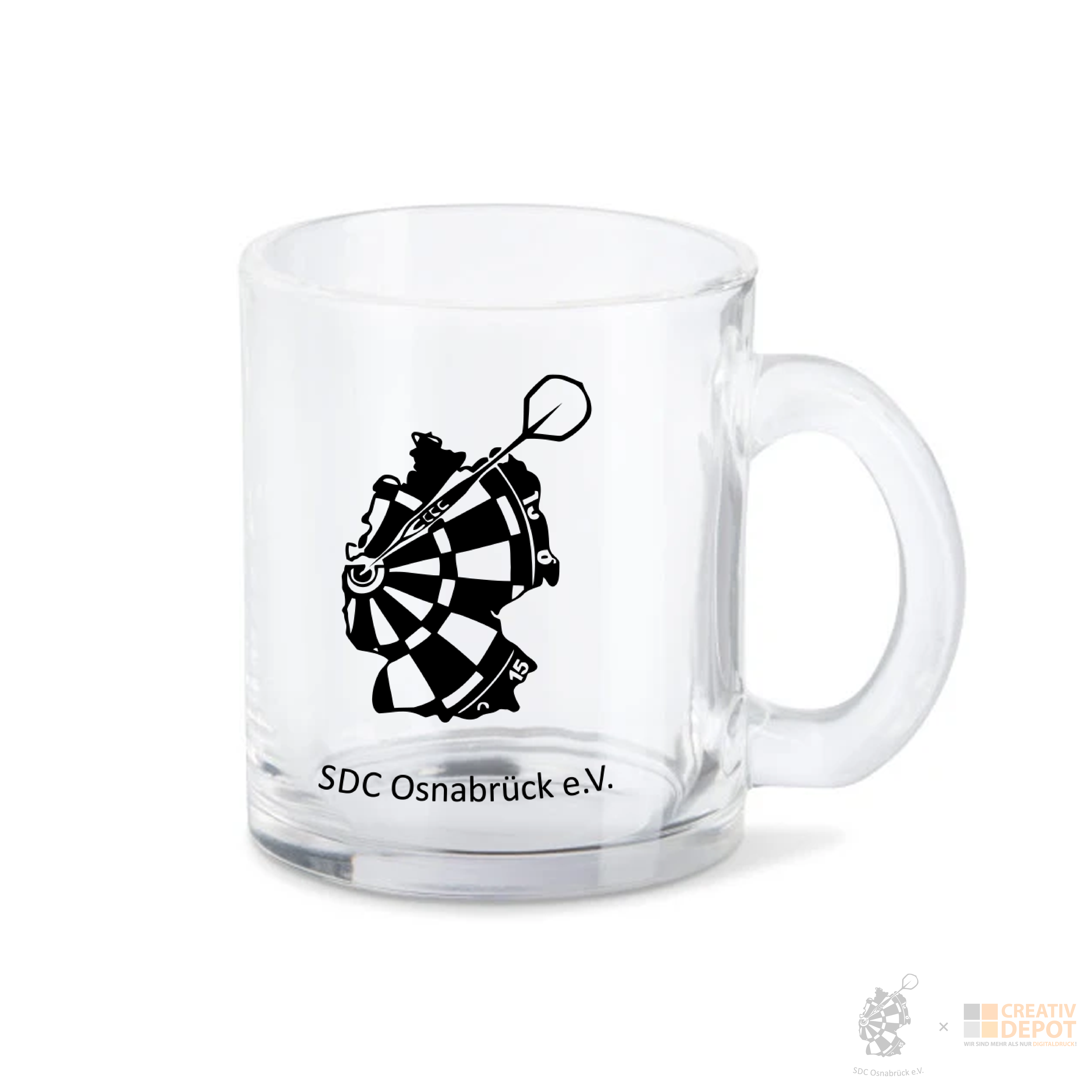 SDC Kaffeebecher - Glasklar